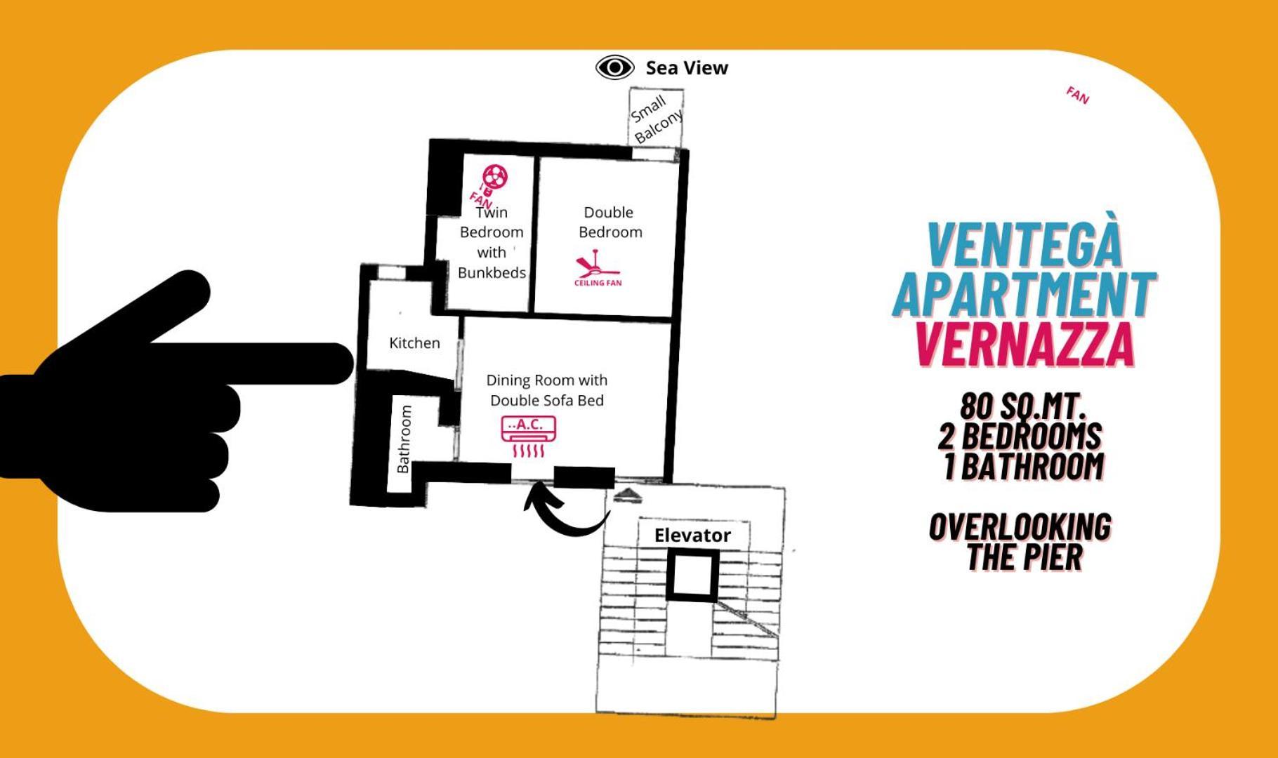 Ventega Sea View Apartment 베르나차 외부 사진